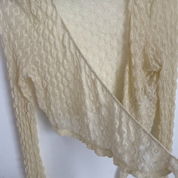 Urban Outfitters Lacy Balero/Cardigan (L) cream - Picture 3 of 4
